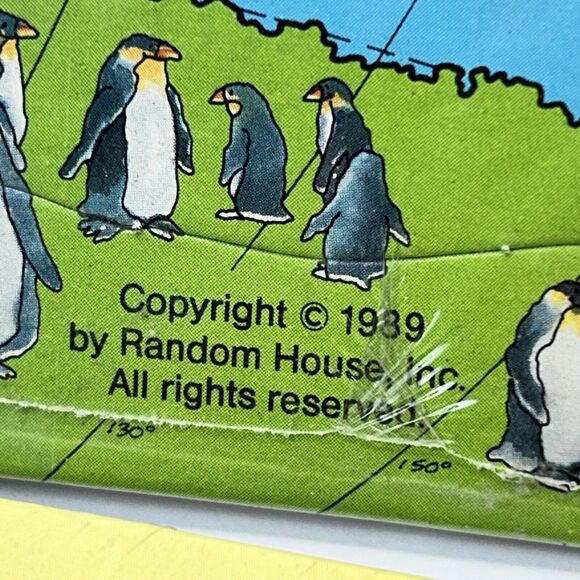 Vintage Random House United States of America Picture Puzzle Landmark World Map - Picture 4 of 11